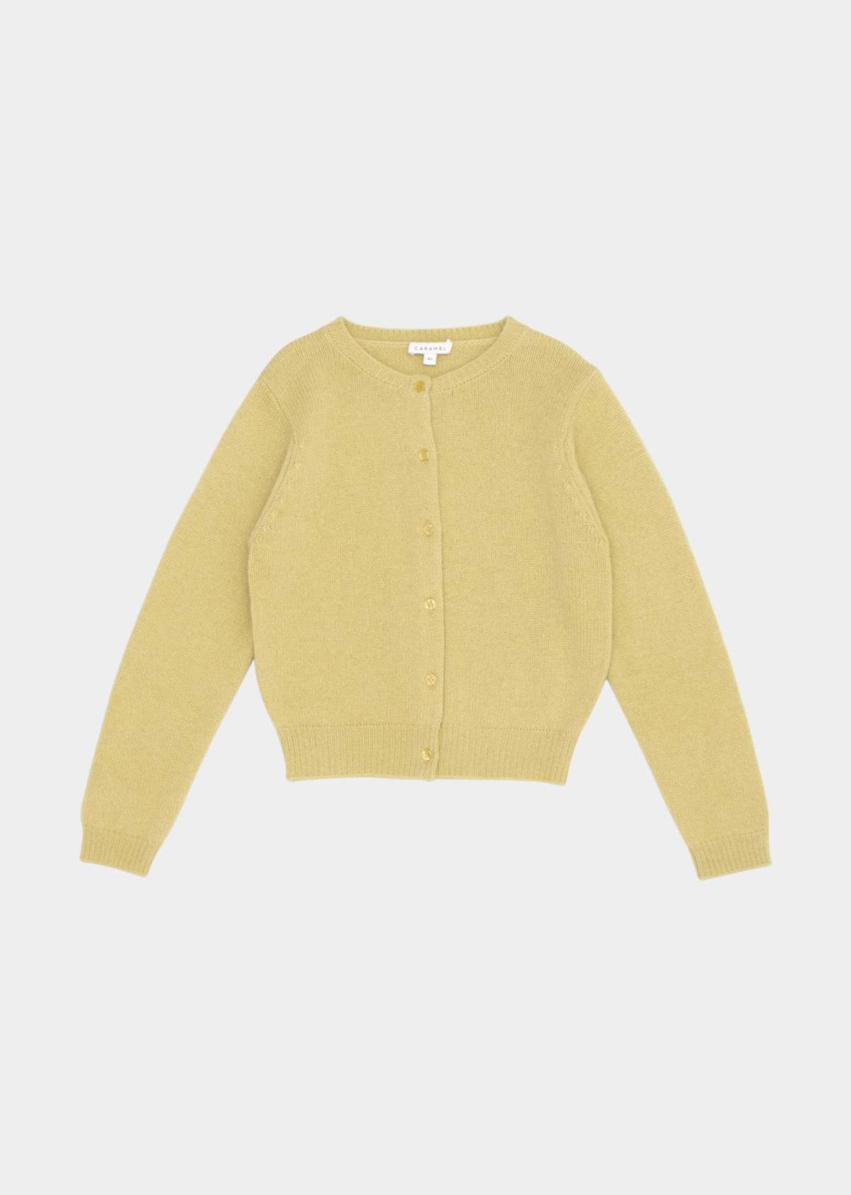 Kids Caramel GADWELL KIDS CARDIGAN - GOLDEN GREEN | Garmentory