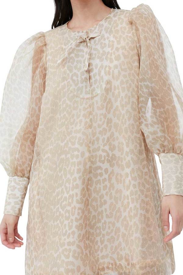 open lace back dress Women's Madeline 3D Organza Flower Mini Dress - White in Size Large