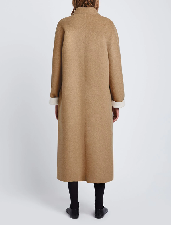 Proenza Schouler Melton Reversible Coat - Camel/White