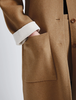 Proenza Schouler Melton Reversible Coat - Camel/White - Thumbnail 6