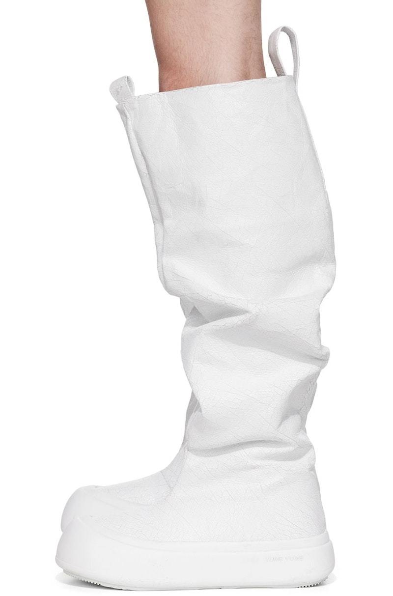 【関税込み】YUME YUME ホワイト Low Fisherman ブーツ Yume Yume Fisherman Faux Leather Boots - White | Garmentory