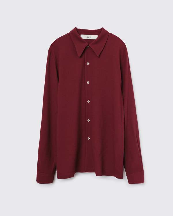 Séfr Rampoua Shirt - Burgundy | Garmentory