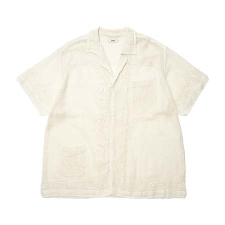 Crochet Shirt inspired by BODE's Crochet Sunspot Shirt