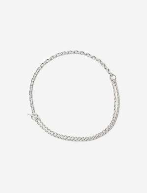 All Blues Double Necklace Thin Short - Polished Silver | Garmentory