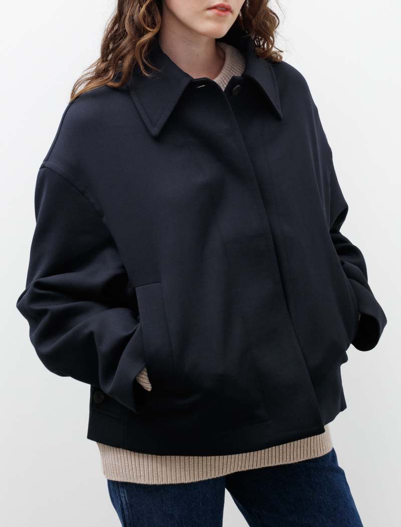 STUDIO NICHOLSON|JACKETS (RUKWA JACKET DARKEST NAVY (12 Studio Nicholson Rukwa Utility Jacket - Darkest Navy