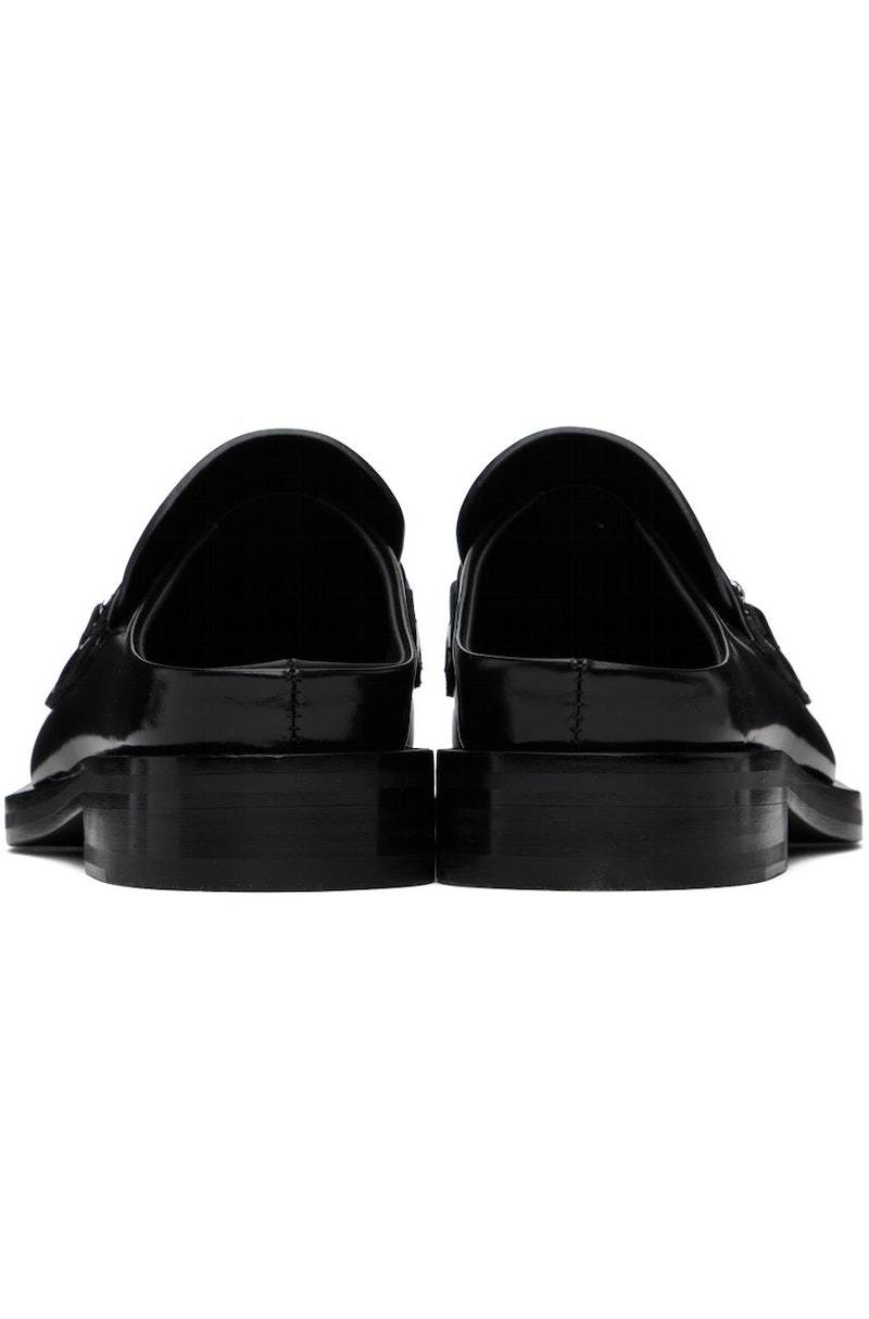 Martine Rose Square Toe Mules - Black | Garmentory