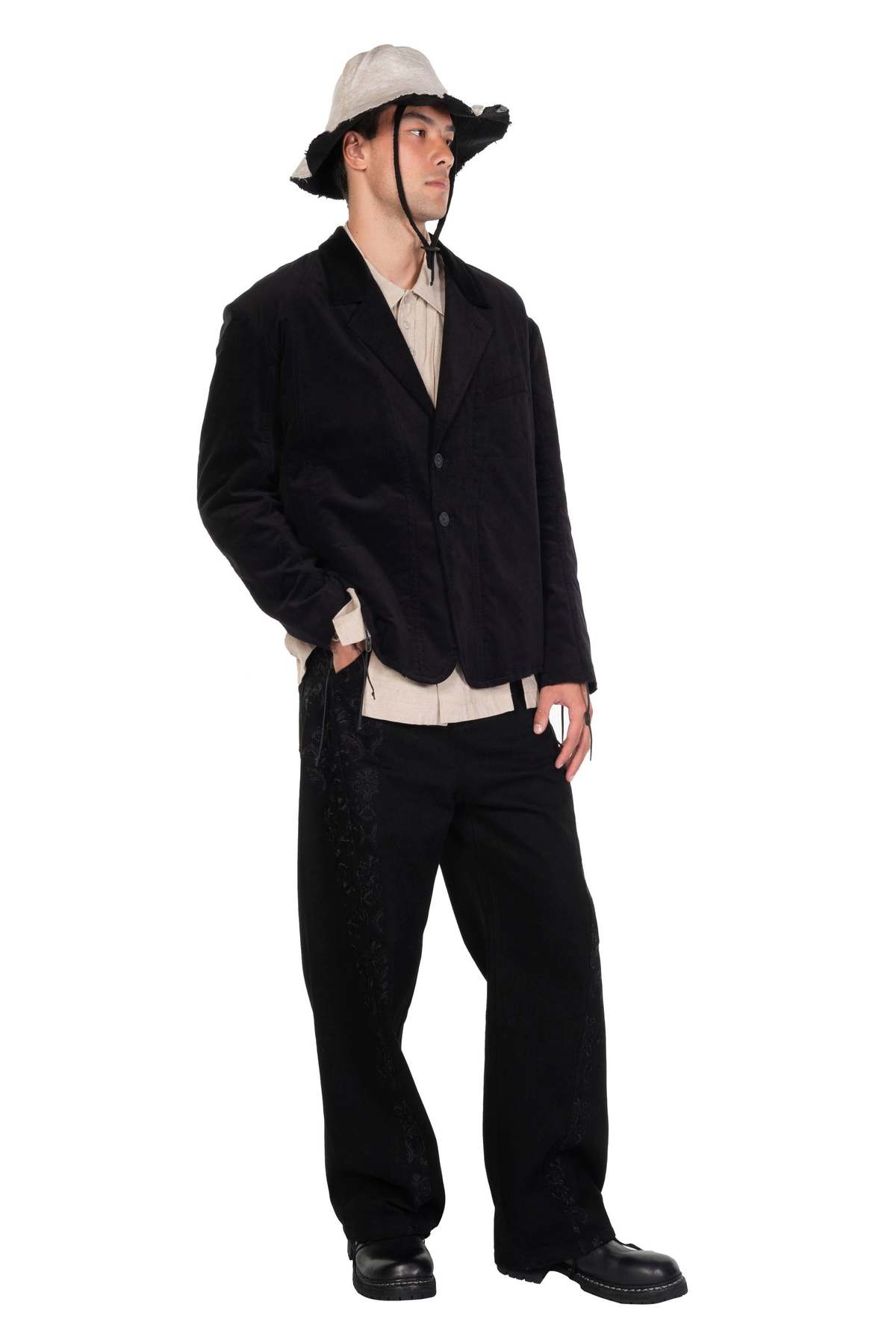 Professor.E E Bucket Hat - Black | Garmentory