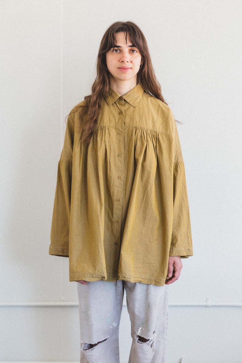 Casey Casey SQUARE FRONCE SHIRT - OCRE LIGHT PAPER | Garmentory