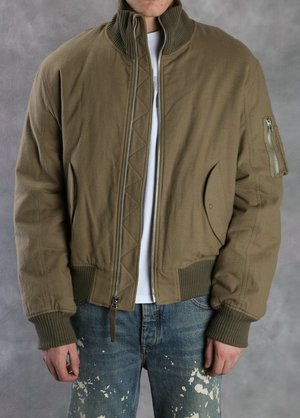 bomber with collar