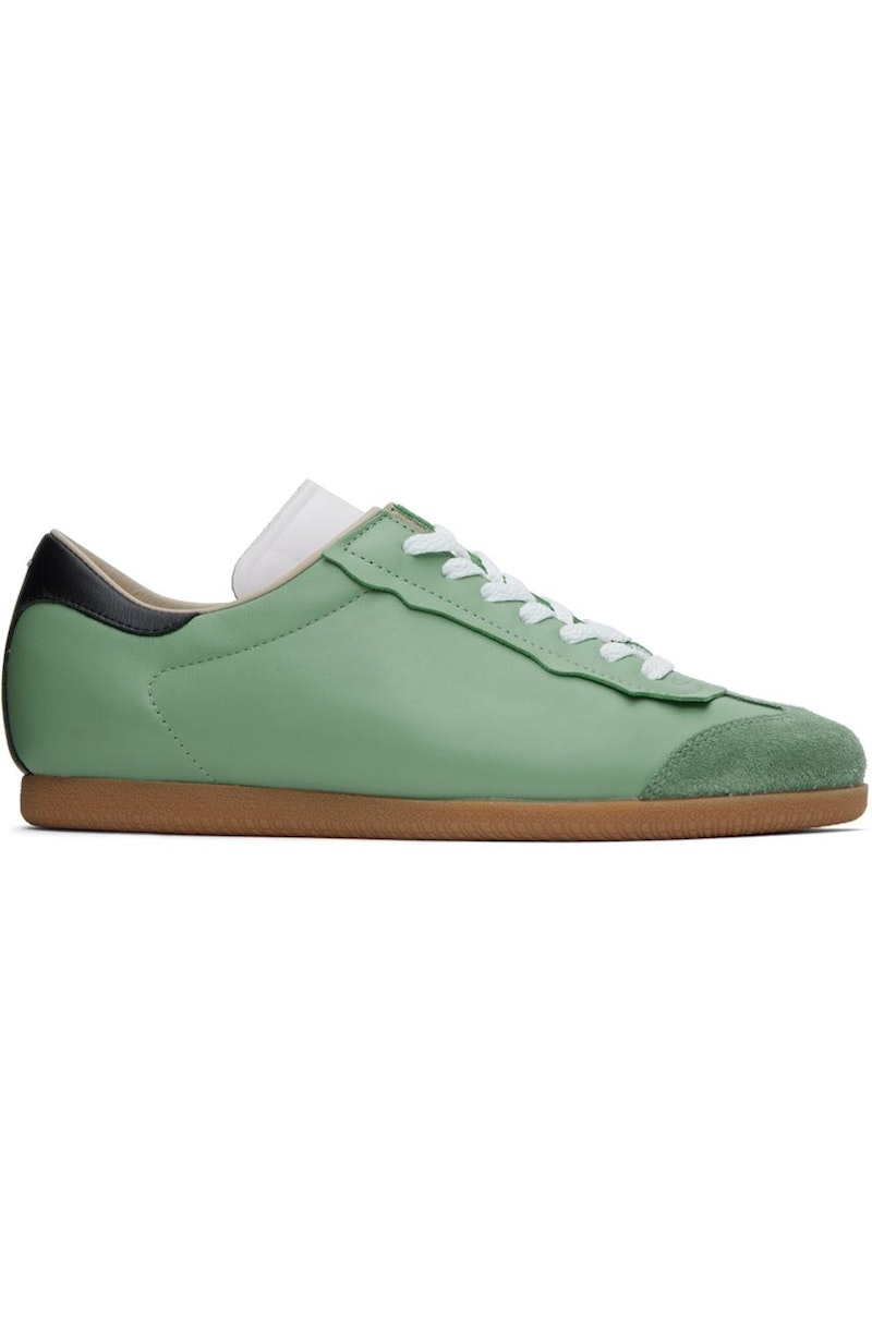 ★人気★【MAISON MARGIELA】★Calfskin Replica Sneakers Green Maison-Margiela-Featherlight-