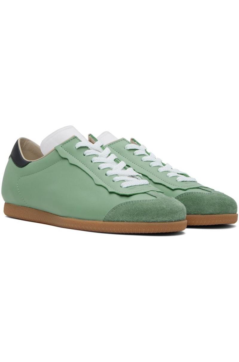 ★関税込★Maison Margiela★Calfskin Replica Sneakers Green★ Maison Margiela Replica Sneakers - Green | Garmentory