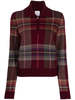 BARRIE Ladies LS Zip Polo - Light Tartan - Thumbnail 7
