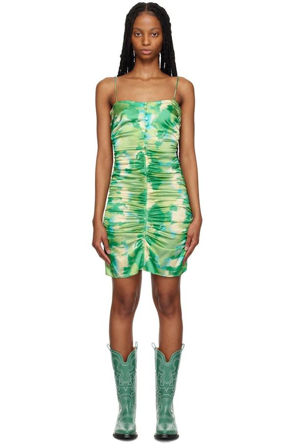 Ganni Minidress - Lily Green | Garmentory Ganni Minidress - Lily Green | Garmentory