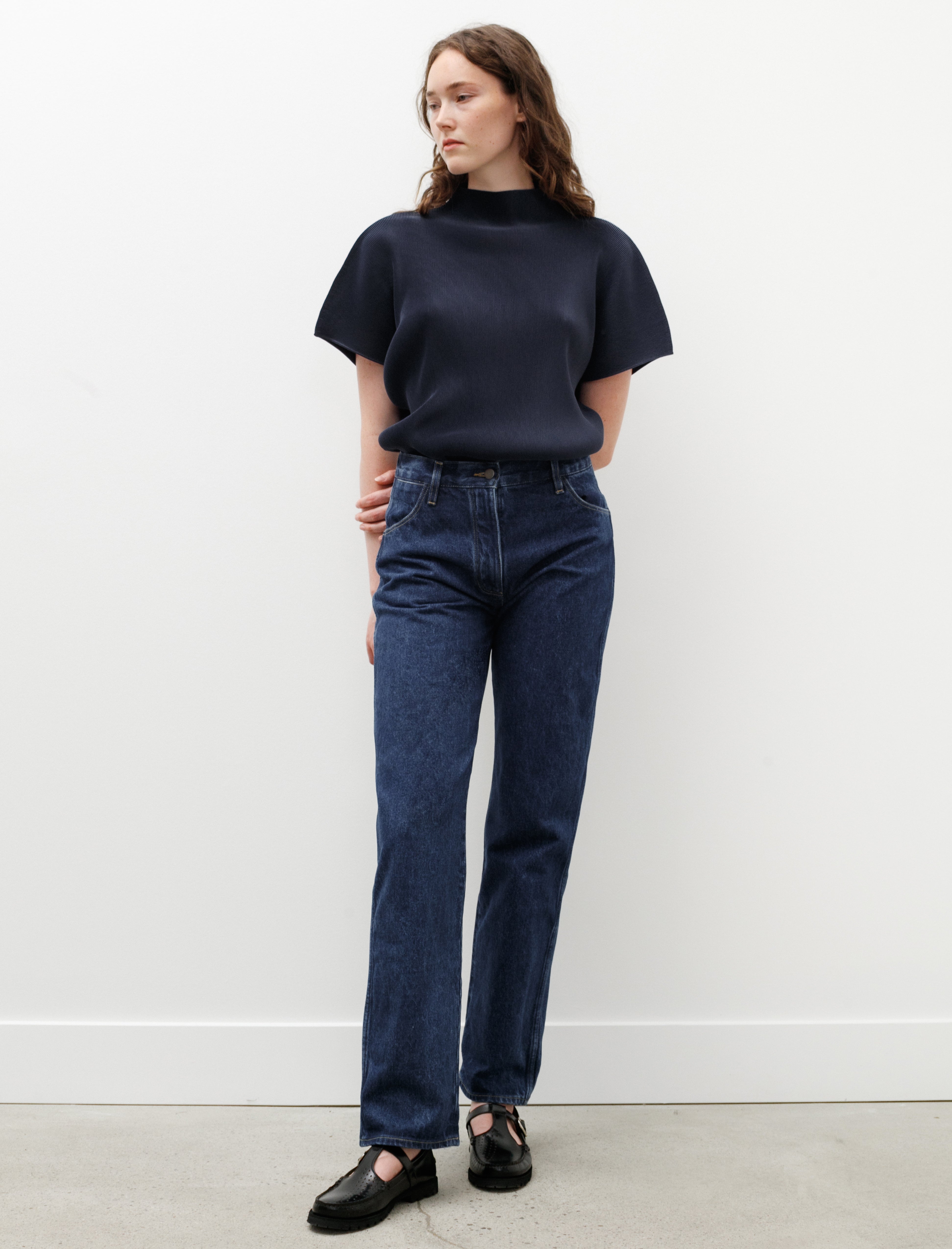 STUDIO NICHOLSON｜JEANS (ARAL DENIM PANT BLEACH WASH (A Studio Nicholson Aral Denim Pant | REVERSIBLE