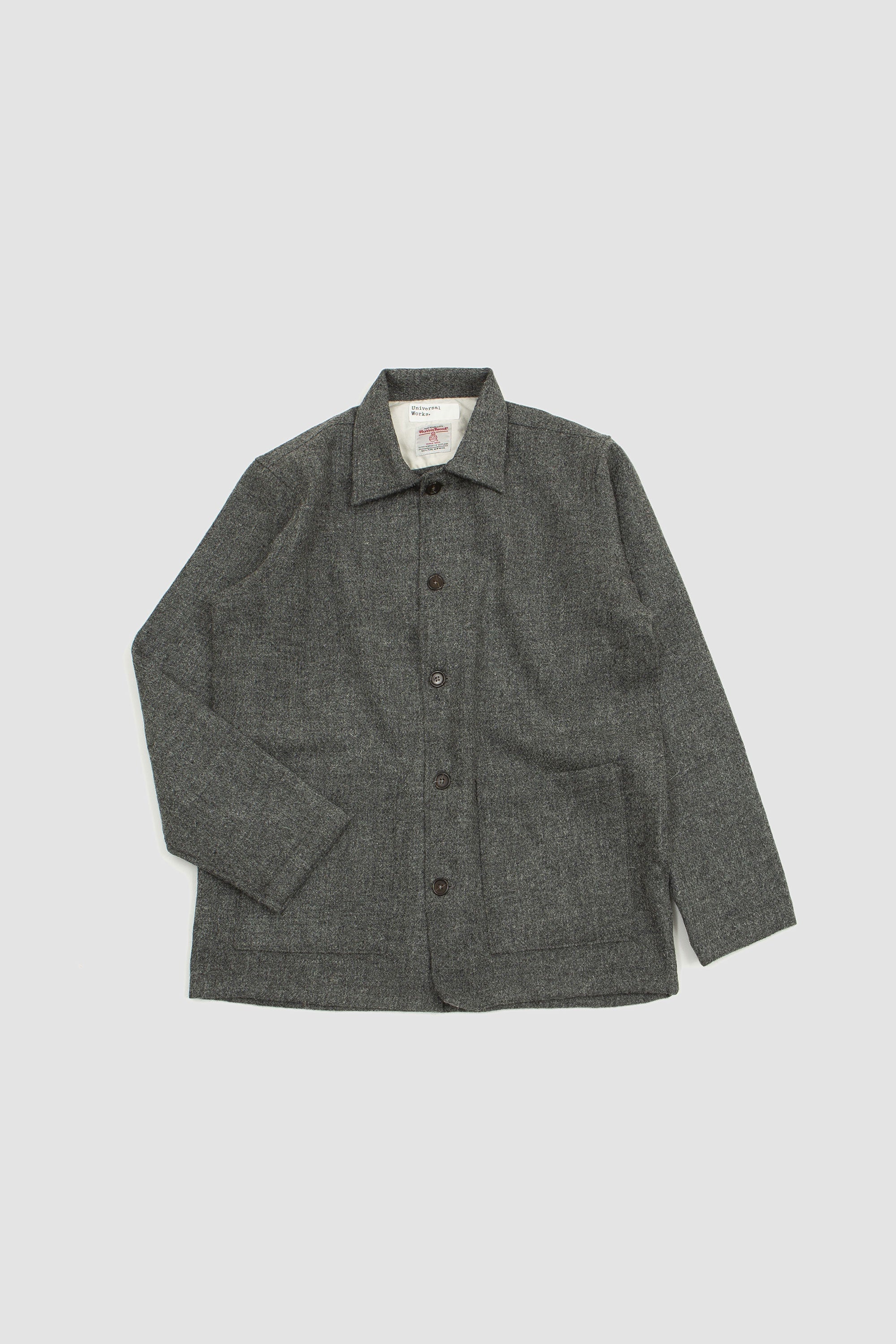 Universal Works Harris Tweed Easy Over Jacket Grey