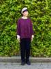 Gallego Desportes Pantalon Mohair Cardigan - Plum - Thumbnail 2