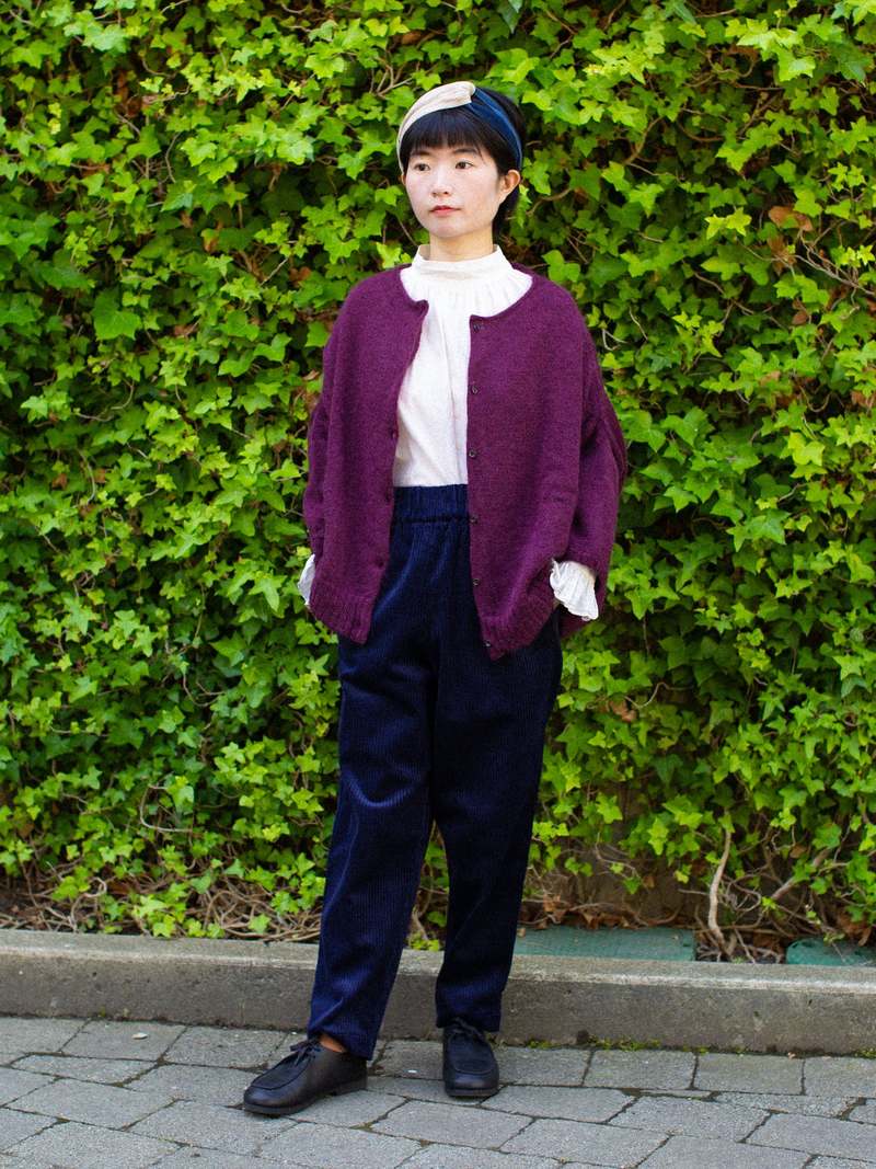 Gallego Desportes Pantalon Mohair Cardigan - Plum