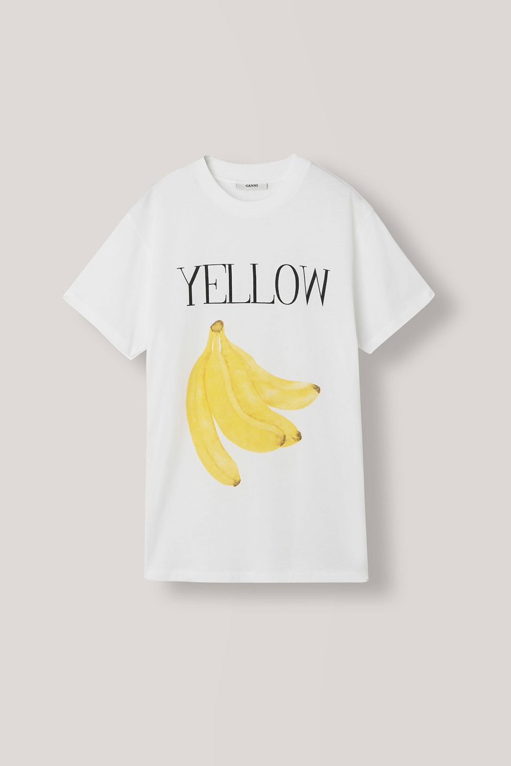 ganni banana t shirt