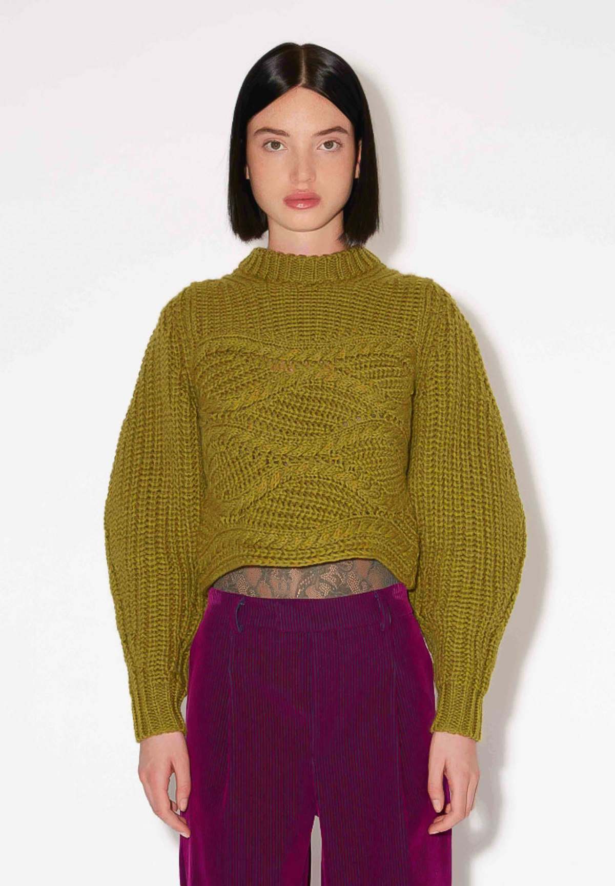 Roseanna Best Tresse Sweater - Olive - Image 1 of 4