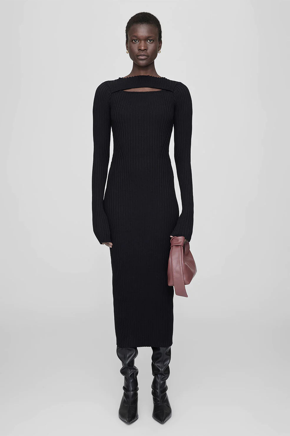 ワンピース ANINE BING Woman Dress Black A0210916 BLK26 ANINE BING Constance Dress - Black
