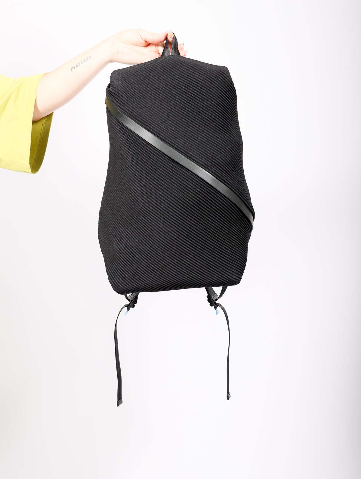Pleats Please by Issey Miyake Bias Pleats Backpack - Black