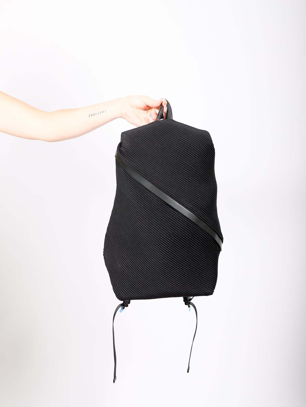 Pleats Please by Issey Miyake Bias Pleats Backpack - Black