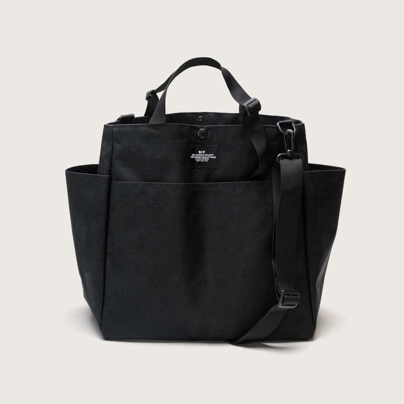 Bags In Progress Carry All Beach Bag - Black Khaki Pocket