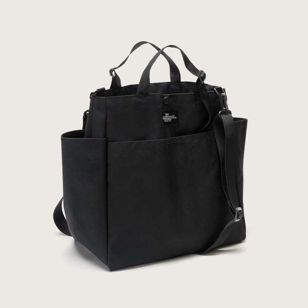 Bags In Progress Carry All Beach Bag - Black Khaki Pocket