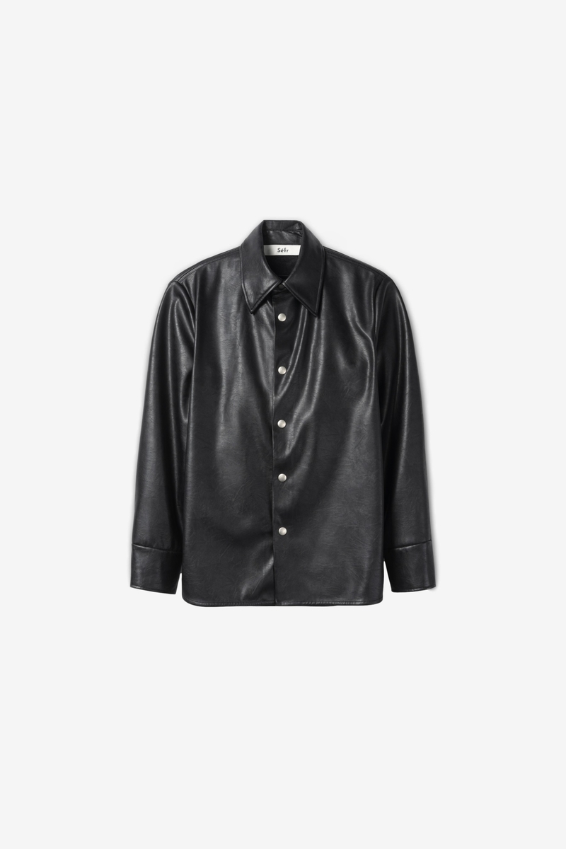 Séfr Rainier Overshirt - Space Black | Garmentory