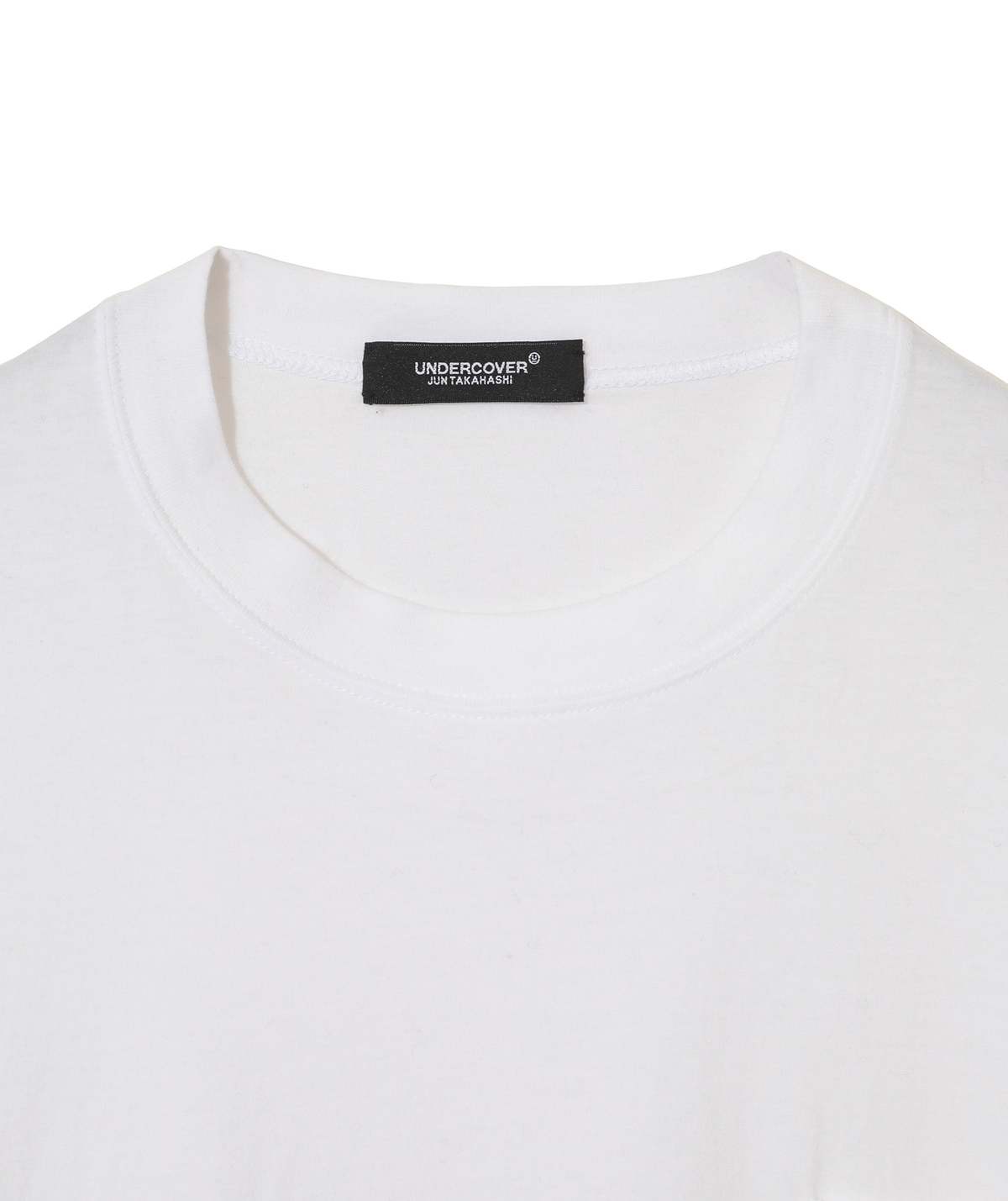 Undercover S S CREW NECK DAMAGED HEM T SHIRT - WHITE