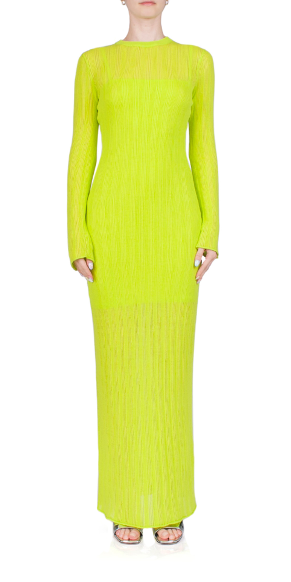 Third Form Line Up Knit Maxi Dress - Acid | Garmentory