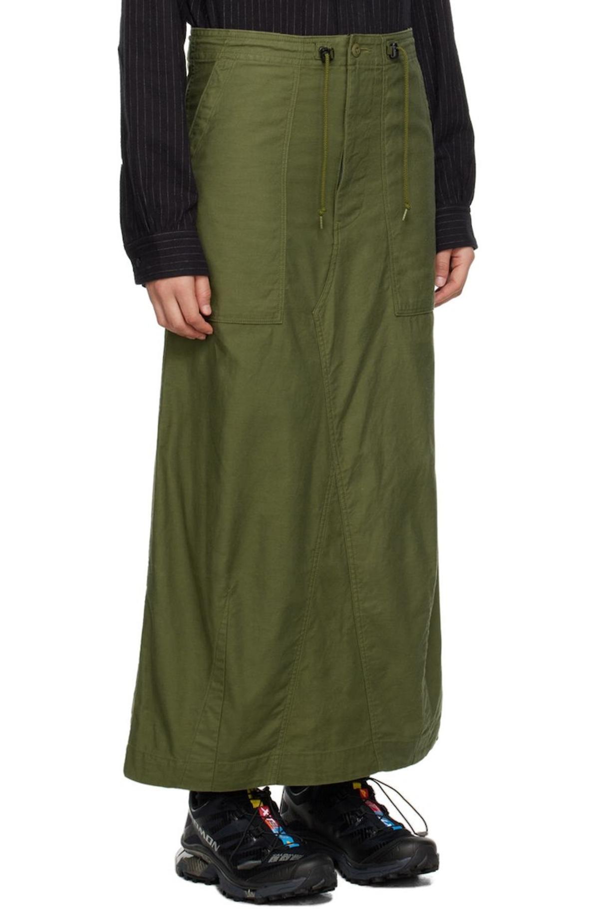 NEEDLES｜SKIRTS (String Fatigue Skirt Back Sateen - OLIV String Fatigue Skirt - Olive - Back Sateen | Nepenthes New York