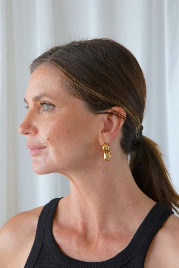 AGMES Bubble Hoops - Gold Vermeil | Garmentory