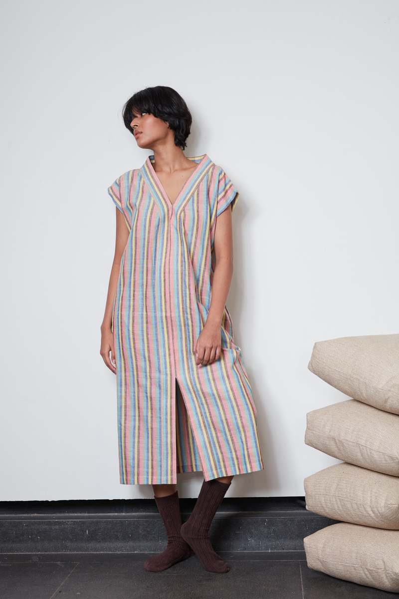 NAYA KAFTAN DRESS | OCEAN IKAT