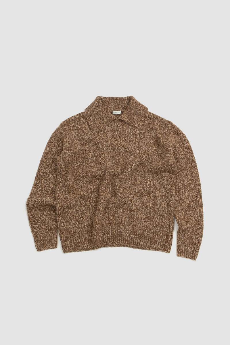 DRIES VAN NOTEN | MOSES MERINO WOOL SWEATER ウールセーター Dries Van Noten Moses Sweater - Brown | Garmentory
