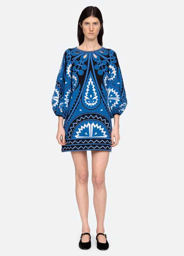 sachin and babi light blue dress Fiona Embroidered Mini Dress main image 1