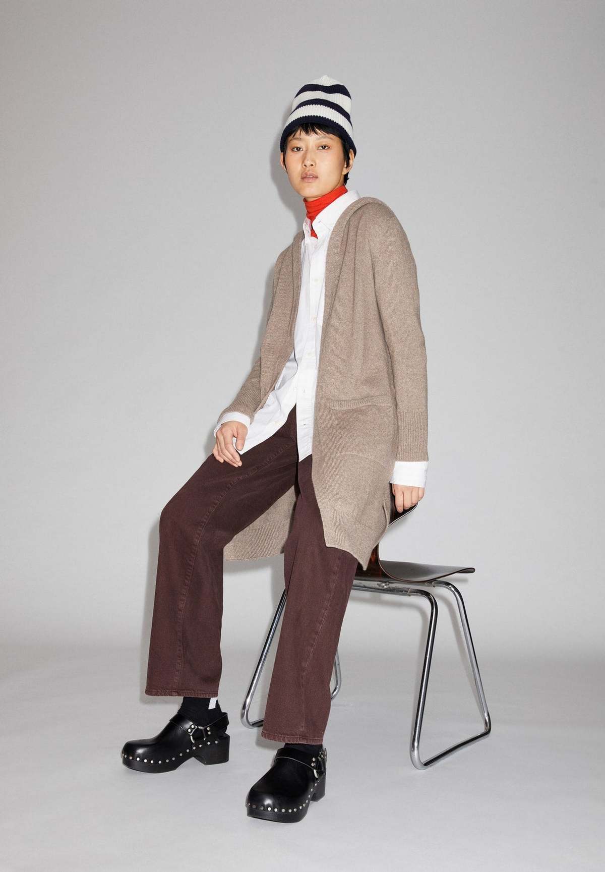 Armedangels Warmaa Wool Cardigan - Dark Caramel - Image 1 of 6