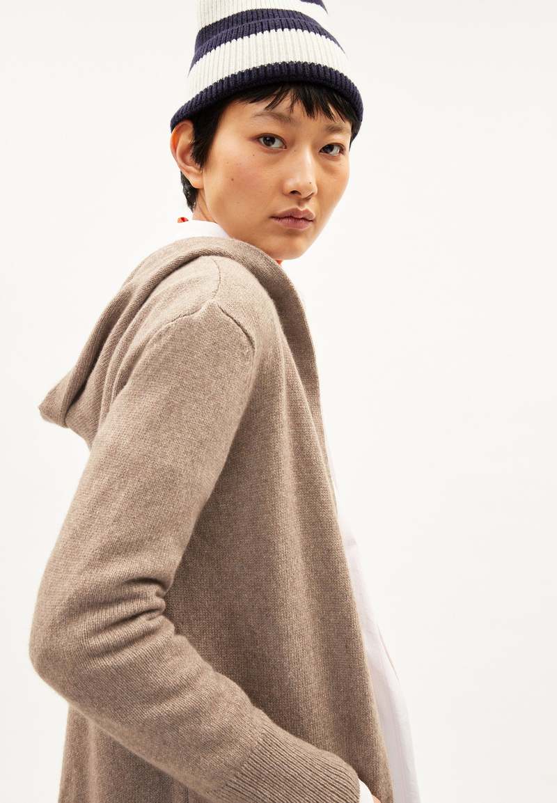 Armedangels Warmaa Wool Cardigan - Dark Caramel