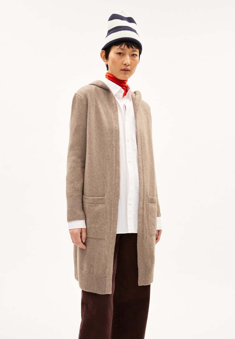 Armedangels Warmaa Wool Cardigan - Dark Caramel