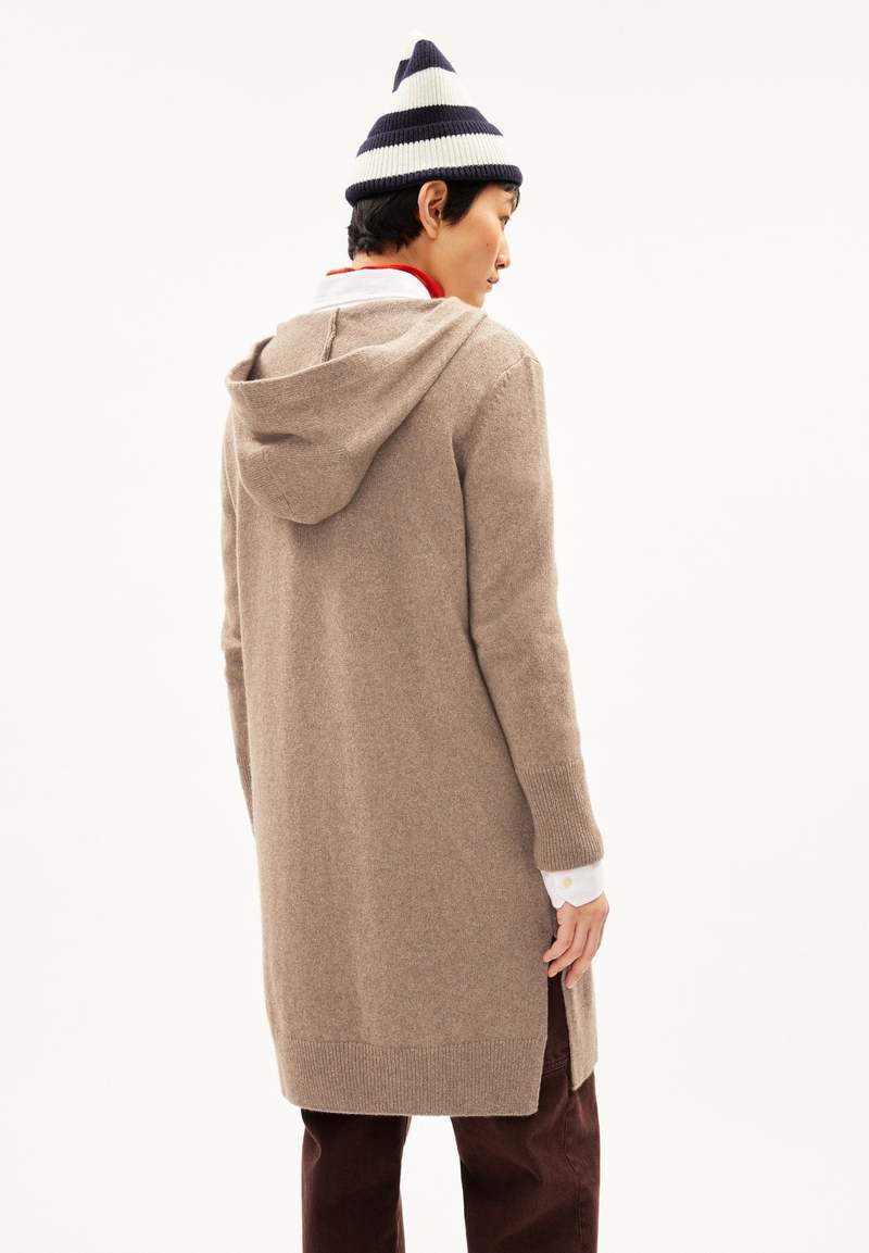 Armedangels Warmaa Wool Cardigan - Dark Caramel