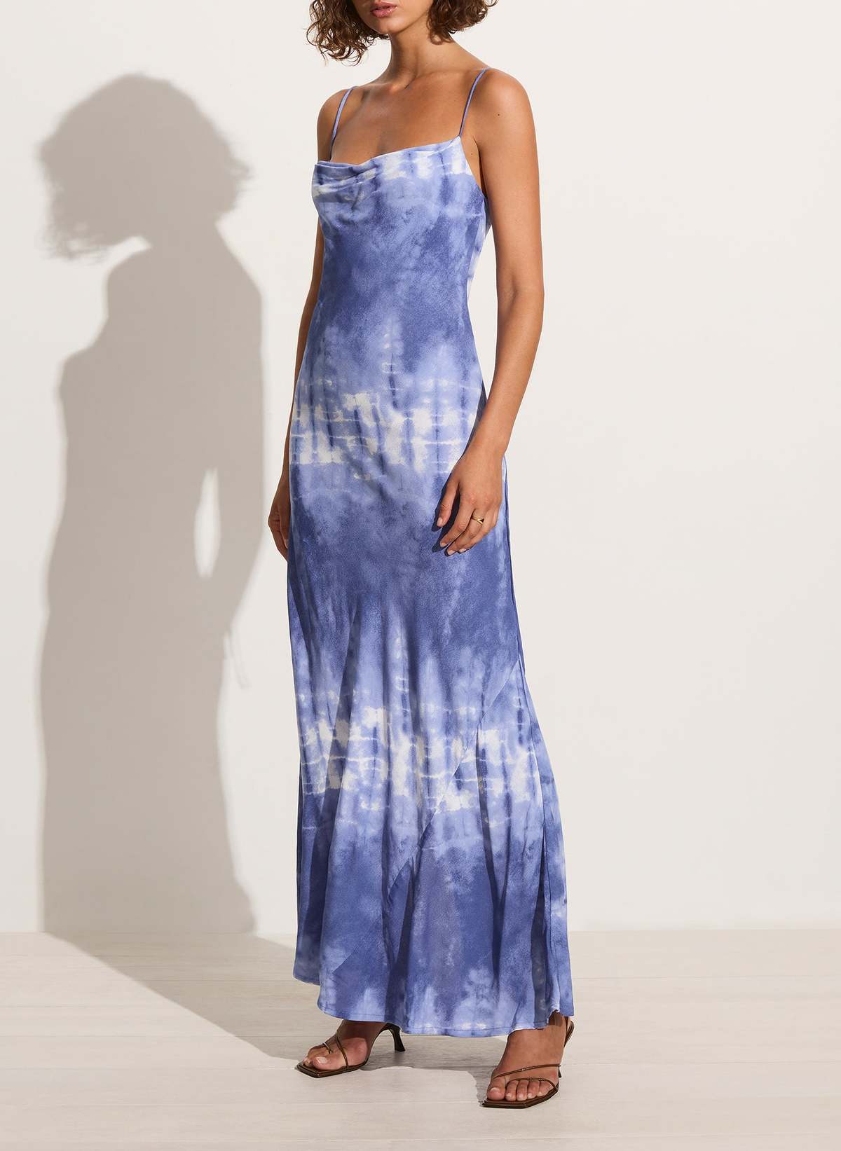 blue life tie dye dress Aquarelle Tie Dye Convertible Bandeau Dress