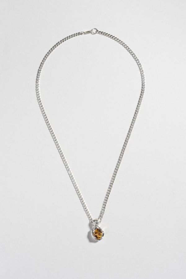 FARIS Prince Necklace - Sterling Silver/Citrine