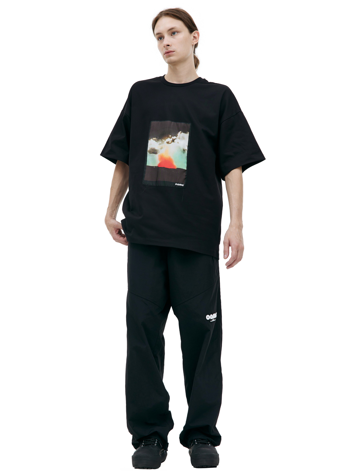 ★OAMC★ Wake Print Short Sleeve T-Shirt Black 23A28OAJ12COT OAMC Wake me printed t-shirt - Black | Garmentory