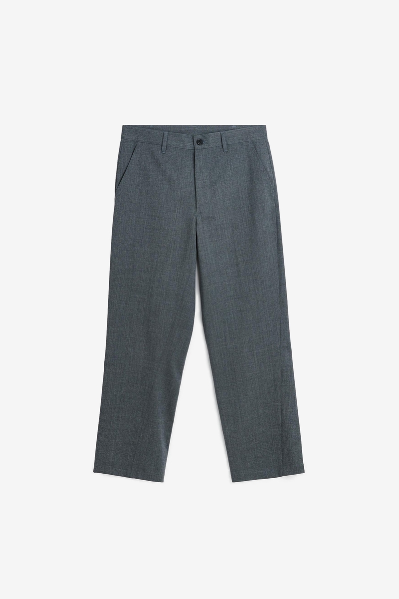 Sunflower Wide Twist Trouser - Light Grey Melange | Garmentory