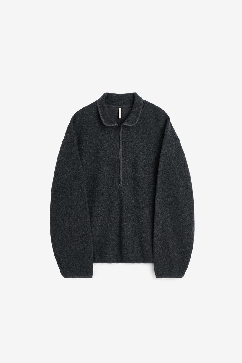 Sunflower Wool Zip - Antracite | Garmentory