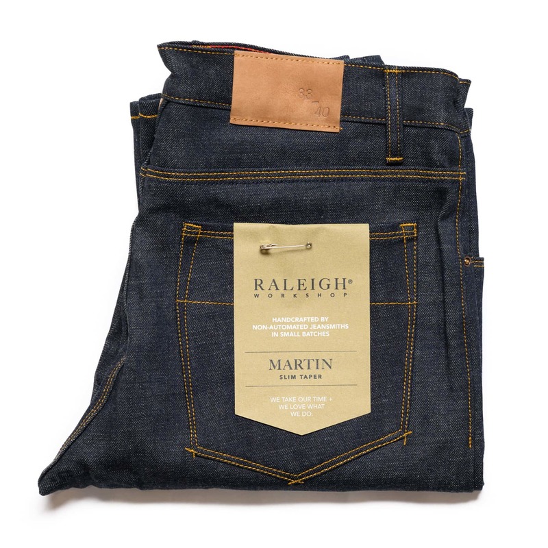 Raleigh Denim Workshop Martin Thin Taper - 13 oz Nihon Menpu Selvedge Denim Raleigh Denim Workshop Martin Thin Taper - 13 oz Nihon Menpu Selvedge Denim
