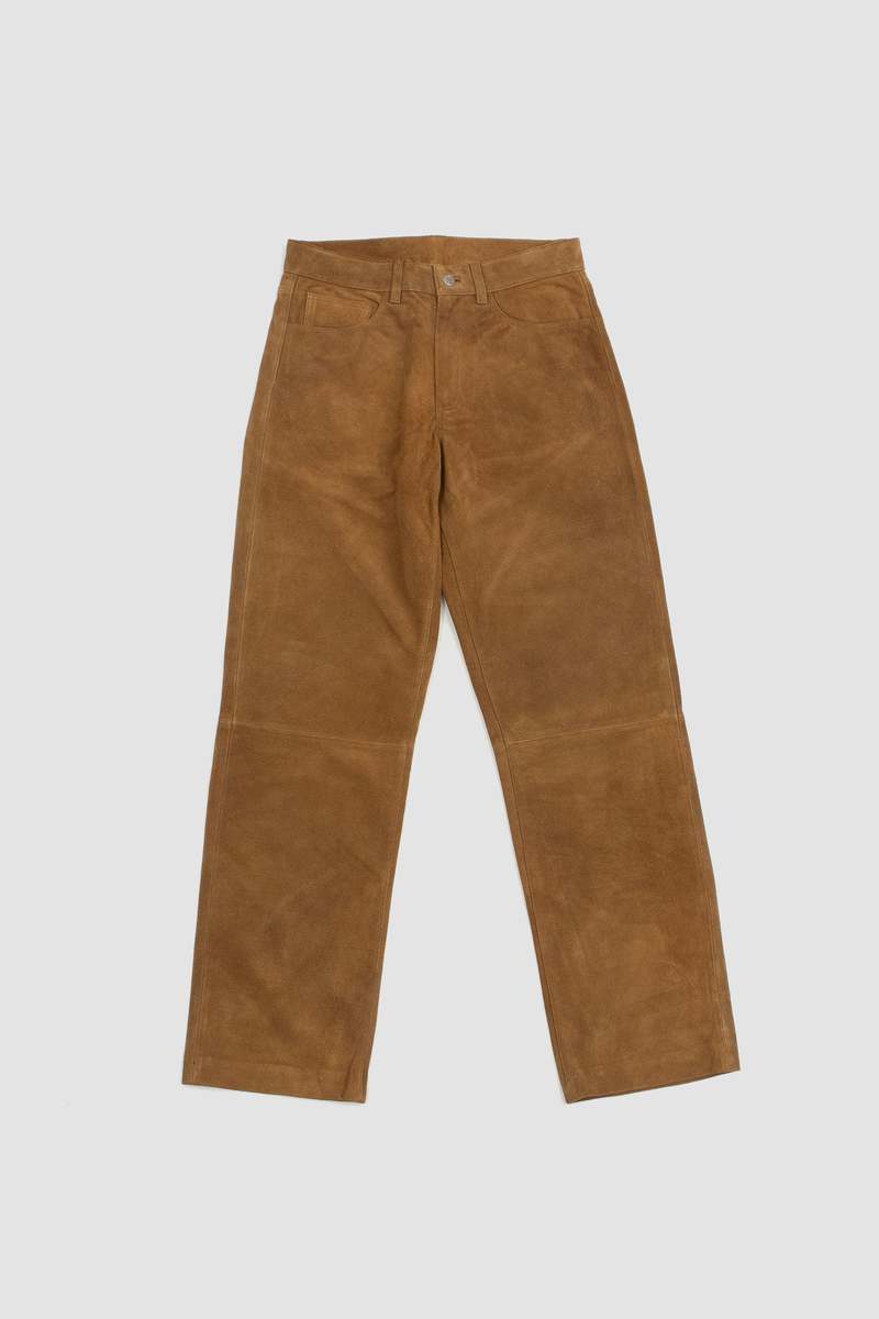 Sunflower Loose Suede Pants - Khaki | Garmentory