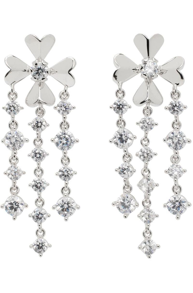 Shushu/Tong Silver YVMIN Edition Flower Fringes Earrings