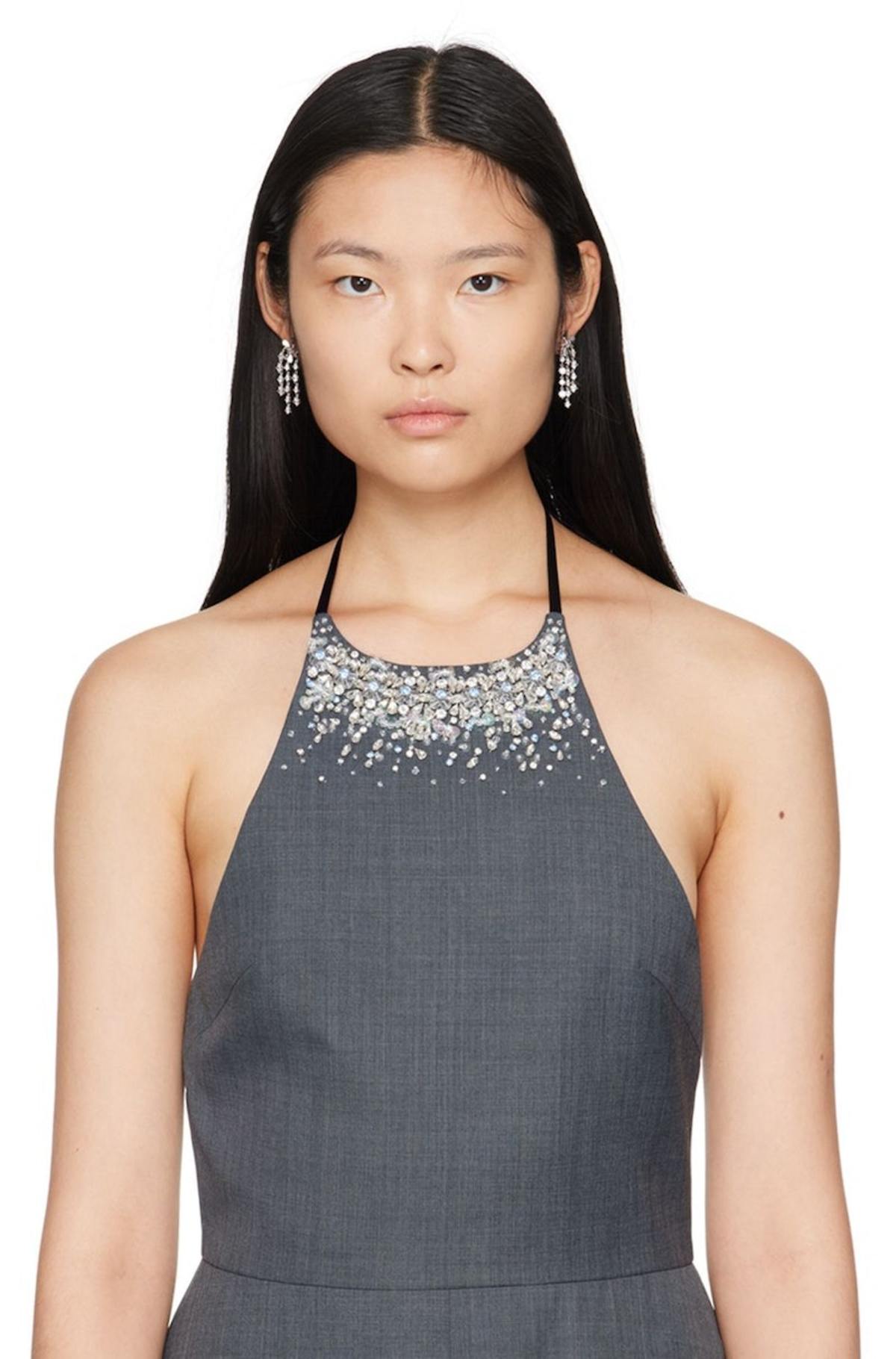 Shushu/Tong Silver YVMIN Edition Flower Fringes Earrings