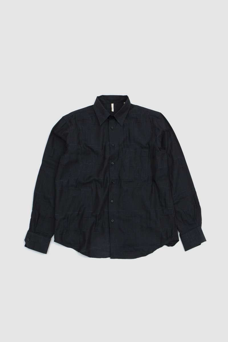 Sunflower Ace Shirt - Jacquard Black | Garmentory